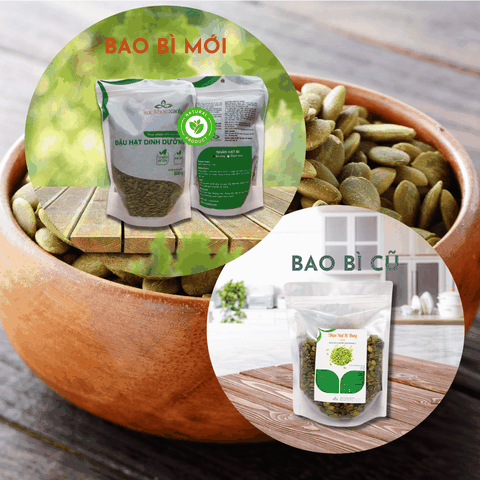 Nhân Hạt Bí đã rang nhập khẩu từ Trung Quốc, Túi 500g