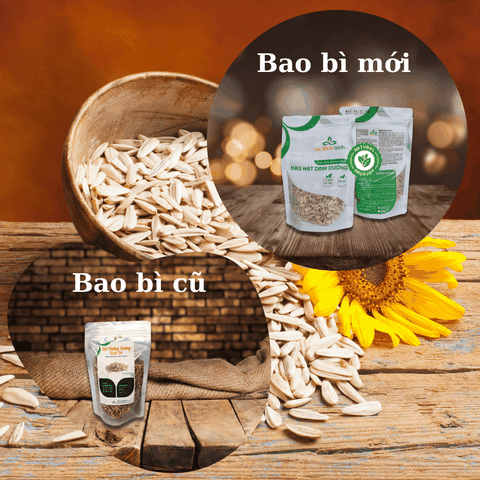 Nhân Hạt hướng dương nhập khẩu từ Trung Quốc, Túi 100g