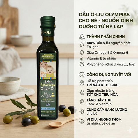 Dầu Oliu Olympias Baby 250ml