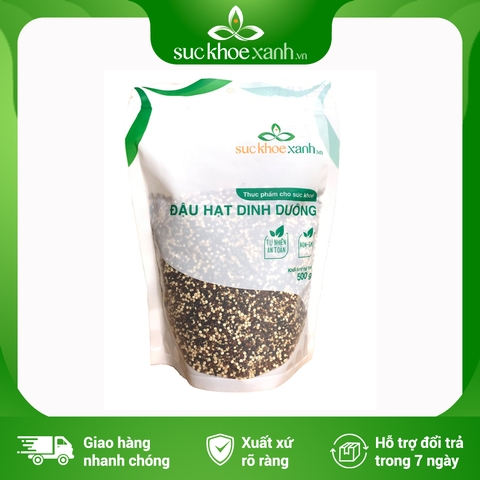 Hạt Quinoa 3 màu nhập khẩu từ Peru, Túi 500g
