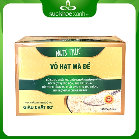 Vỏ Hạt Mã Đề Indian Psyllium (14 Gói/hộp)