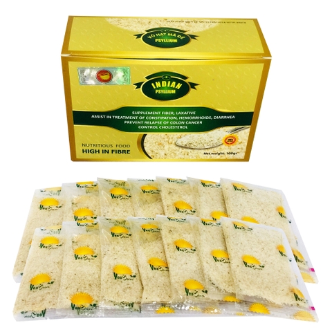 Vỏ Hạt Mã Đề Indian Psyllium (14 Gói/hộp)