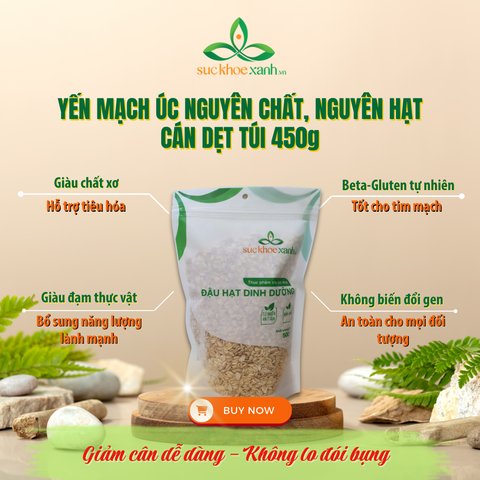 Yến mạch ăn liền nguyên chất cán dẹt  - hàng chính ngạch từ Úc