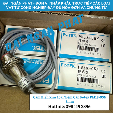 Cảm Biến Kim Loại Tiệm Cận Fotek PM18-05N 5mm