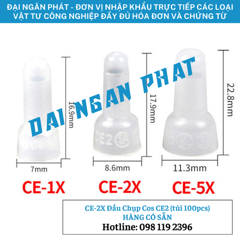CE-2X Đầu Chụp Cos CE2 (túi 100pcs)