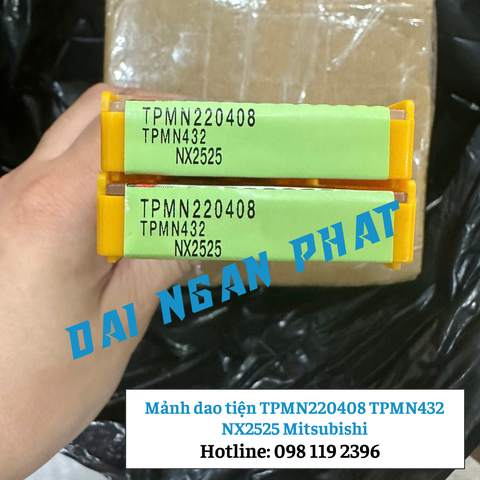Mảnh dao tiện TPMN220408 TPMN432 NX2525 Mitsubishi