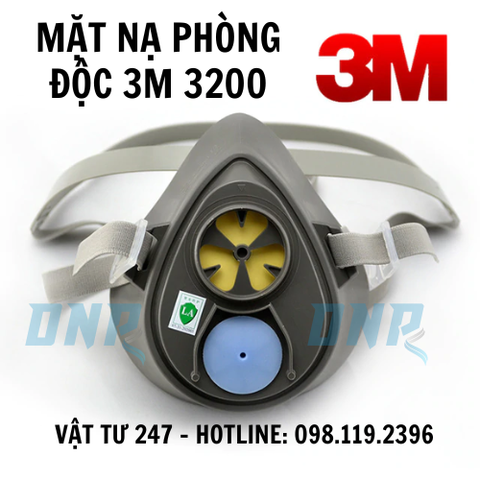 MẶT NẠ PHÒNG ĐỘC 3M 3200