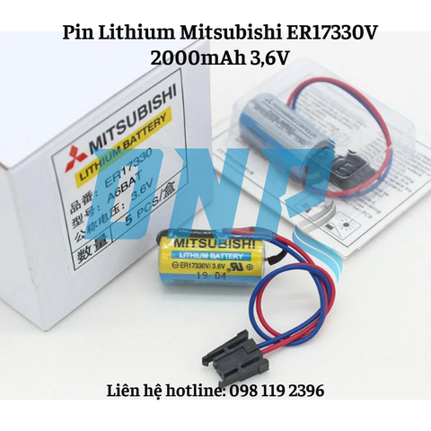 Pin Lithium Mitsubishi ER17330V 2000mAh 3,6V