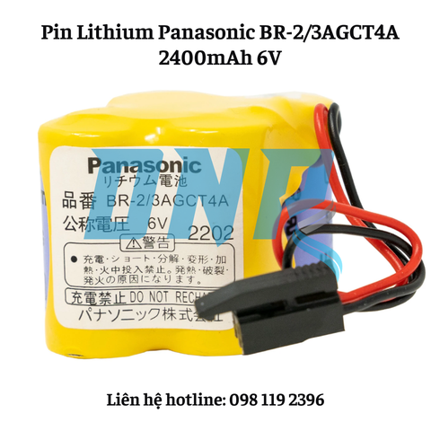 Pin Lithium Panasonic BR-2/3AGCT4A 2400mAh 6V