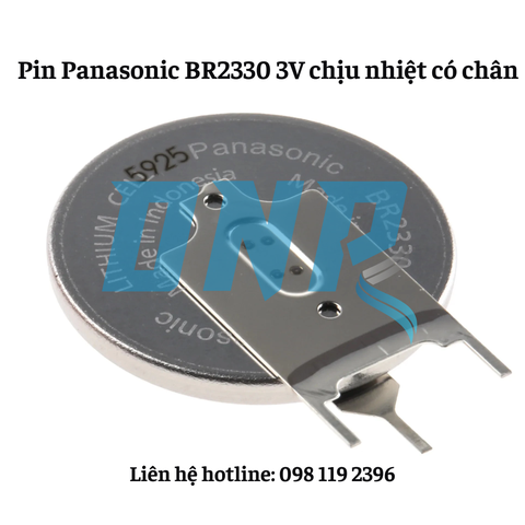 Pin Panasonic BR2330 3V chịu nhiệt có chân