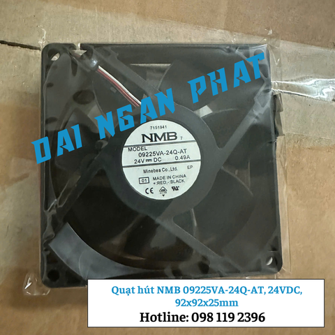 Quạt NMB 09225VA-24Q-AT, 24VDC, 92x92x25mm