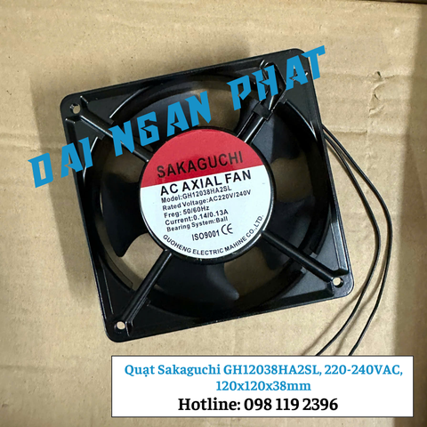 Quạt AC Sakaguchi GH12038HA2SL, 220VAC, 120x120x38mm
