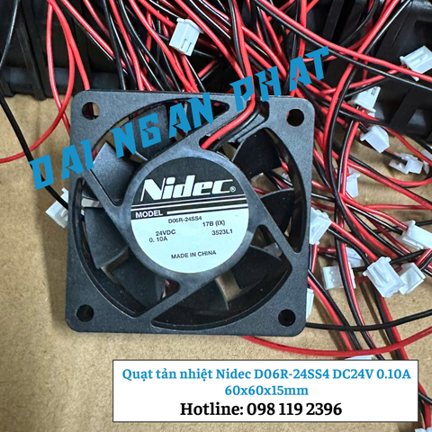 Quạt tản nhiệt Nidec D06R-24SS4 DC24V 0.10A 60x60x15mm