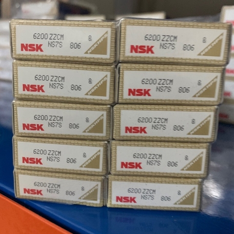 Vòng bi NSK 6200ZZ, Bạc đạn NSK 6200 ZZ - 10x30x9mm 6200-2Z