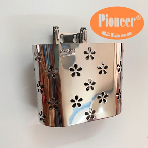 Ống Đựng Đũa Muỗng Inox 304 Pioneer 2 Ngăn Cao Cấp - Mã Sản Phẩm: PE404