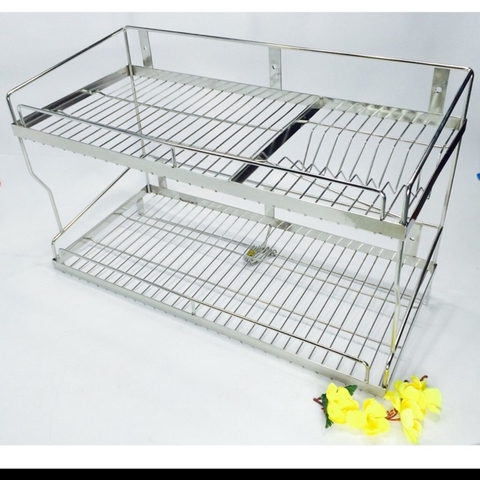 Kệ Chén 2 Tầng Treo Tường  Inox 304 (Đủ Size) Phù Hợp Mọi Căn Bếp