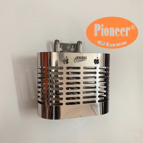 Ống Đựng Đũa Muỗng Inox 304 Pioneer 2 Ngăn Cao Cấp - Mã Sản Phẩm: PE405