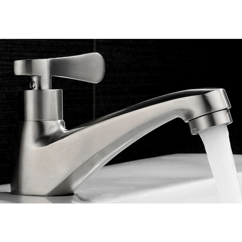 Vòi Rửa Mặt Lavabo Lạnh Inox 304 Phù Hợp Với Mọi Nhà