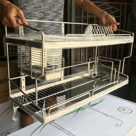 Kệ Chén Đa Năng 2 Tầng Inox 304 Cao Cấp - Kệ Chén Đa Năng Inox 304 Cao Cấp - Mã SP: PE326