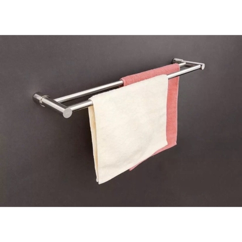 Giá Máng Khăn 2 Thanh Inox 304 Phòng Tắm, Đế Đúc Nguyên Khối Inox 304 - Giá Treo Khăn Inox 304 Cao Cấp