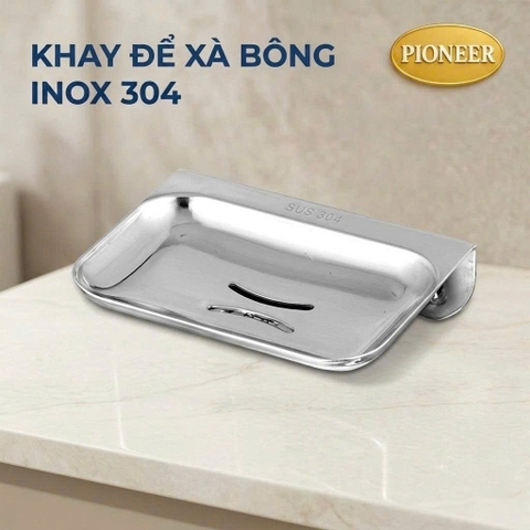 Kệ đụng xà phòng Pioneer Inox 304 trong phòng tắm, Mã PE:315