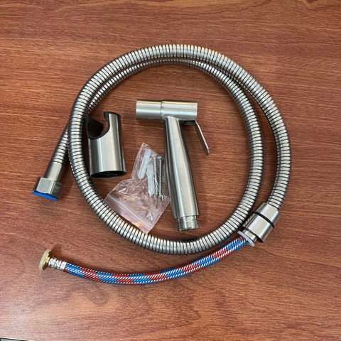 Vòi Xịt Dây Bố 3 Lớp Vệ Sinh Cầm Tay Inox SUS 304 Nhà Tắm Cao Cấp