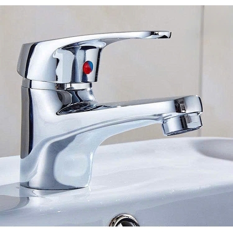 Vòi Lavabo Lạnh Gật Gù Đồng Thau Xi Bóng Cao Cấp Bồn Chậu Rửa Mặt
