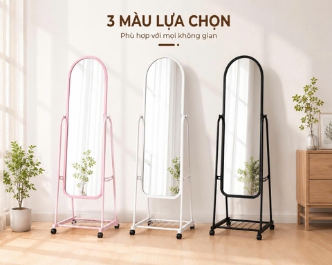 Gương soi di động toàn thân có bánh xe siêu đẹp giá sỉ