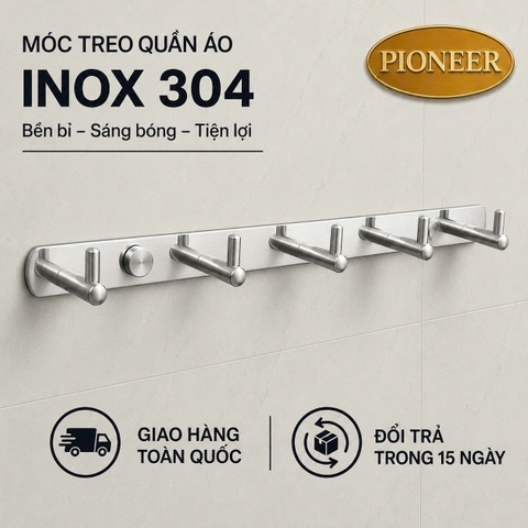 Móc Treo Quần Áo Inox 304 - Móc Chữ I Inox 304 Cao Câp - Mã SP: PE52