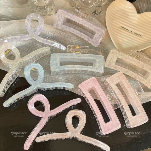 [ Set 12 Cái ] Kẹp Tóc Họa Tiết Hoa Cao Cấp - 922448