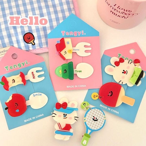 [ Set 12 Vỉ ] Kẹp Tóc [ 1 Vỉ 2 Cái ] - 922483