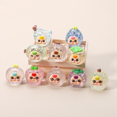 [ Set 10 Cái ] Charm 3D Trái Cây Baby Three - 922532