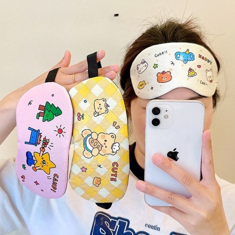 [ Set 12 Cái ] Bịt Mắt Ngủ [ Không Kèm Túi Gel ] - 922627