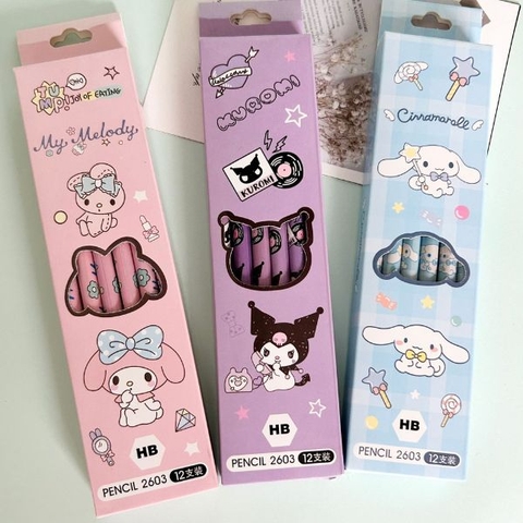 [ Set 12 Hộp ] Bút Chì Gỗ HB SANRIO [ 1 Hộp 12 Cây ] - 934753