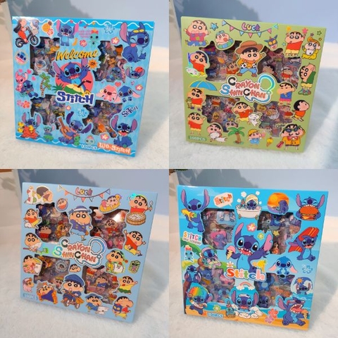 [ Set 12 Hộp ] Sticker PET STITCK / CU SHIN [ 1 Hộp 100 Tấm ] - 934762