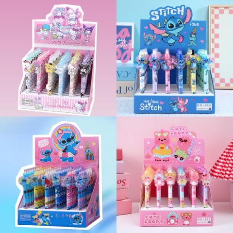 [ Hộp 48 Cây ] Bút Bi SANRIO [ 0.5mm - Đen ] - 935227