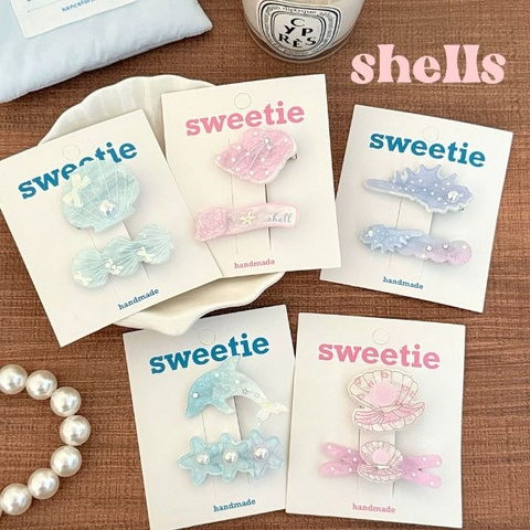 [ Set 10 Vỉ ] Kẹp Tóc [ 1 Vỉ 2 Cái ] - 95829