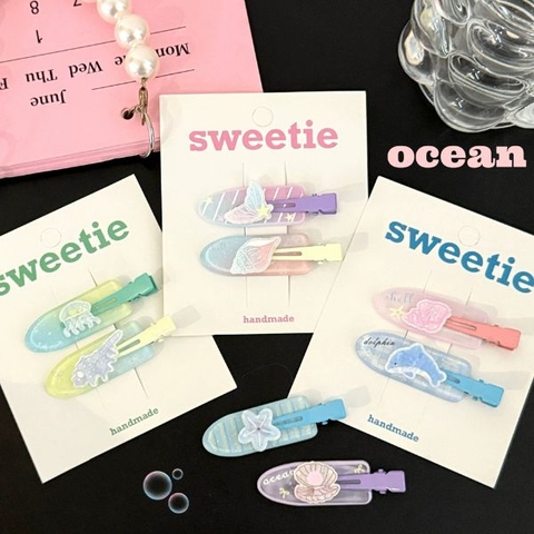 [ Set 12 Vỉ ] Kẹp Tóc [ 1 Vỉ 2 Cái ] - 95833