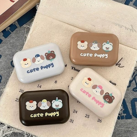 [ Set 10 Hộp ] Đựng Lens [ Có Gương ] - 96443