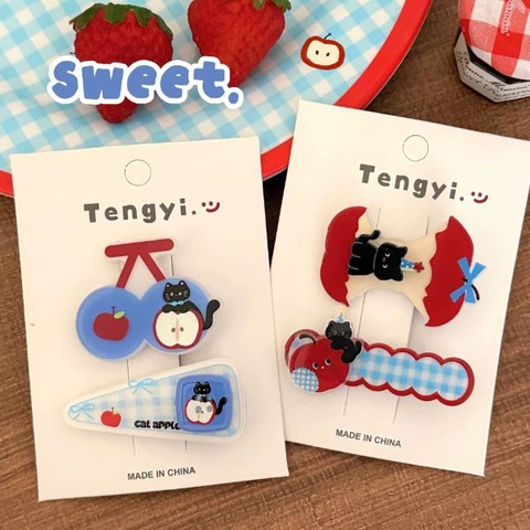 [ Set 12 Vỉ ] Kẹp Tóc [ 1 Vỉ 2 Cái ] - 96608