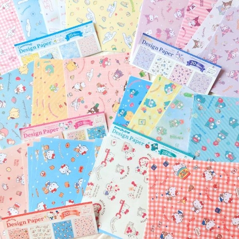 [ Set 10 Túi ] Giấy Gấp Hạc Sanrio [ 15*15cm - 20 Tờ ] - 96745