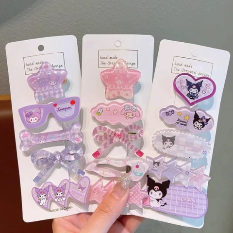 [ Set 10 Bộ ] Kẹp Tóc [ 1 Bộ 5 Cái ] - 16232