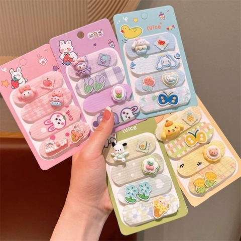 [ Set 12 Bộ ] Dán Tóc [ 1 Bộ 4 Cái ] - 16235