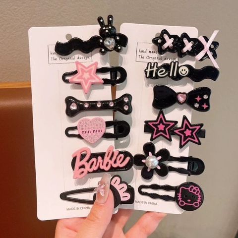 [ Set 5 Bộ ] Kẹp Tóc [ 1 Bộ 6 Cái ] - 16236