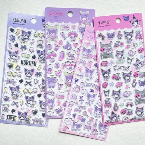 [ Set 12 Xấp ] Sticker Acrylic Trang Trí 3D SANRIO - 16455