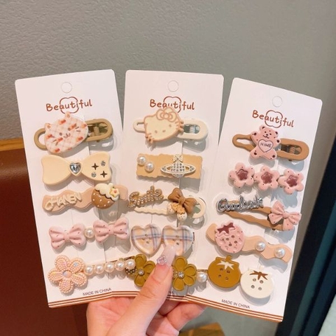 [ Set 5 Bộ ] Kẹp Tóc [ Bộ 5 Cái ] - 16486