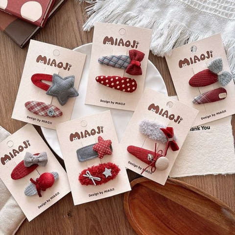 [ Set 6 Vỉ ] Kẹp Tóc [ Vỉ 2 Cái ] - 16488