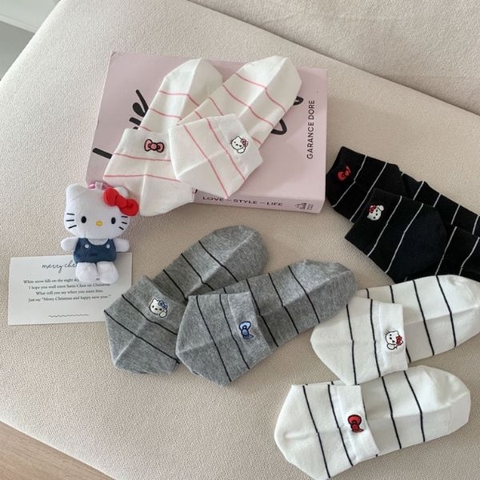 [ Set 12 Đôi ] Vớ Ngắn [ Polyester - Mỏng ] - 16633