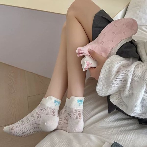 [ Set 12 Đôi ] Vớ Ngắn [ Polyester - Mỏng ] - 16634