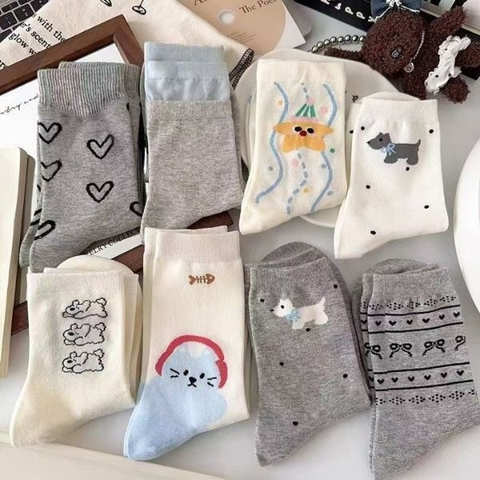 [ Set 10 Đôi ] Vớ Dài [ Polyester ] - 16863